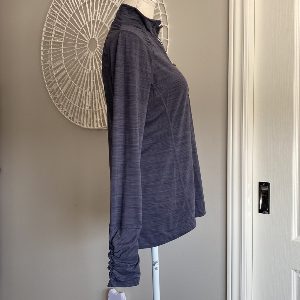Kirkland - Mock Neck 1/4 Zip Track Jacket in Grey​​​​​​​​​​​ - Picture 2 of 8